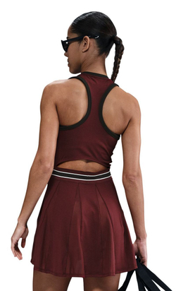 Теннисное платье Nike Court RG Dri-FIT Slam Tennis - dark team красный/секвойя/белый