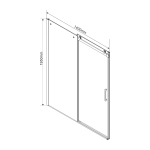 Душевой уголок Como VSR-1C8014CL, 1400*800, хром, стекло прозрачное, , шт
