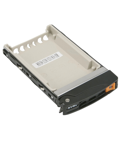 Supermicro MCP-220-00127-0B Black Gen-3 2.5 NVMe Drive Tray, Orange Tab with Lock