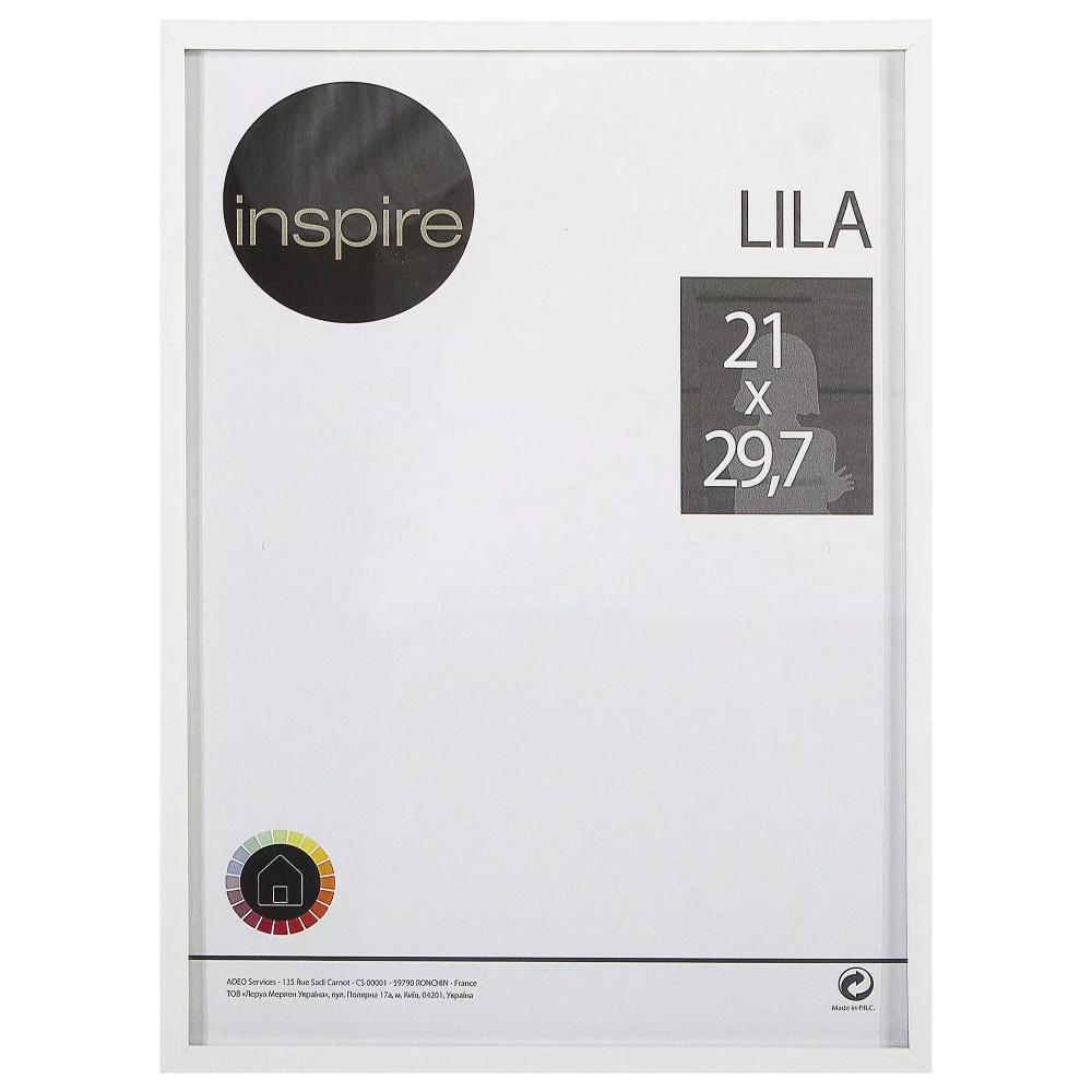 Фоторамка Ispire Lila 21*29,7 белый