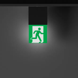 Световой указатель EMG-MARK-M-3H-BK (Arlight, IP40 Металл, 5 лет) 057966