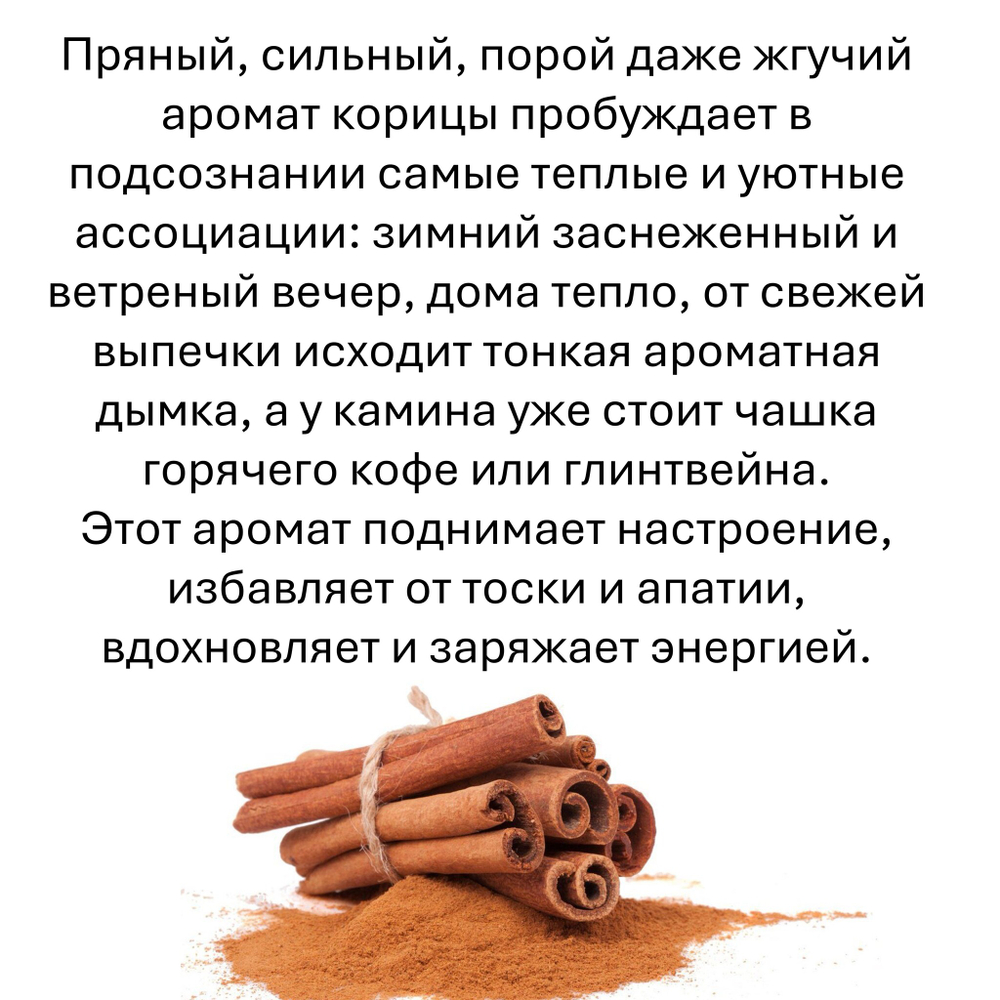 Корица, кубики восковые для ароматизации, 10 штук