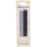 Свечи в торт «Стиль» 6 шт. 13 см