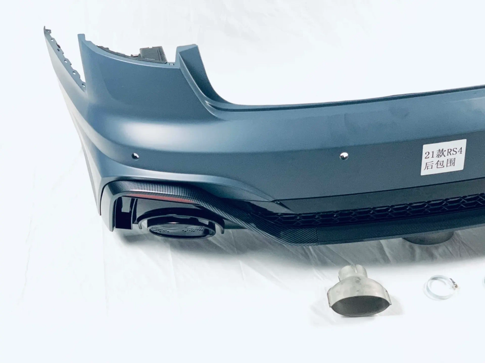 Задний бампер с диффузор для AUDI A4 B9 2020 - 2021 Ауди аэродинамический обвес