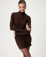 Платье Flana mini, Шоколадное