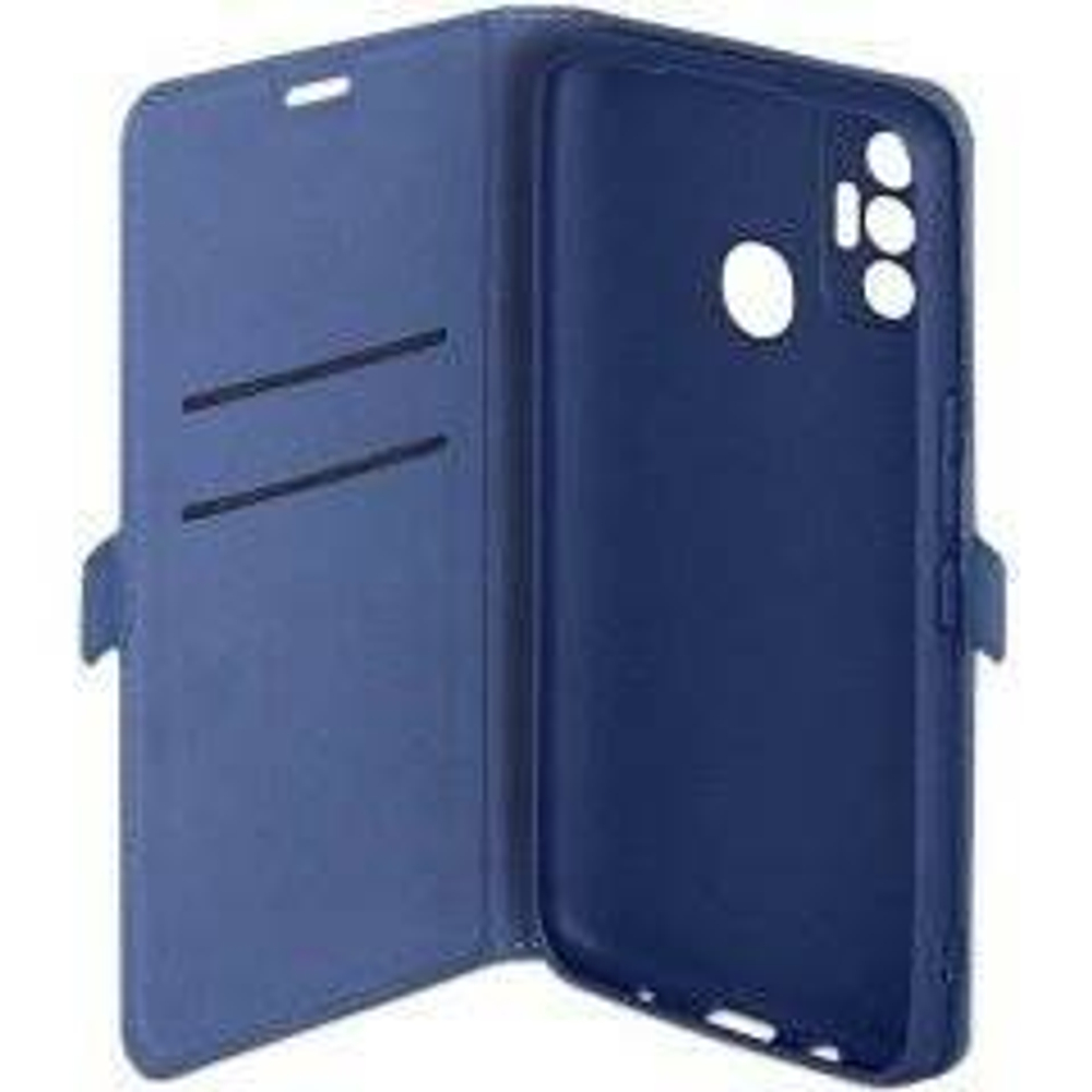 Чехол с флипом для Tecno Spark 7 blue DF