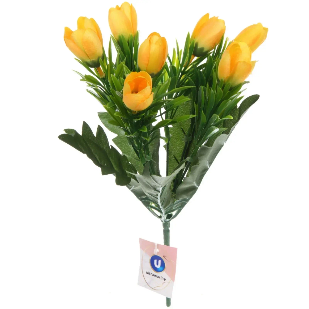 Искусственные цветы «Весеннее вдохновение» Тюльпаны 30см цвет желтый