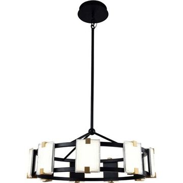 Люстра на штанге LED 9*4W 4000К 2043/02/09P чёрный/золото Crown Stilfort