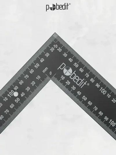 Угольник строительный металлический крашенный 600 х 400 мм Pobedit