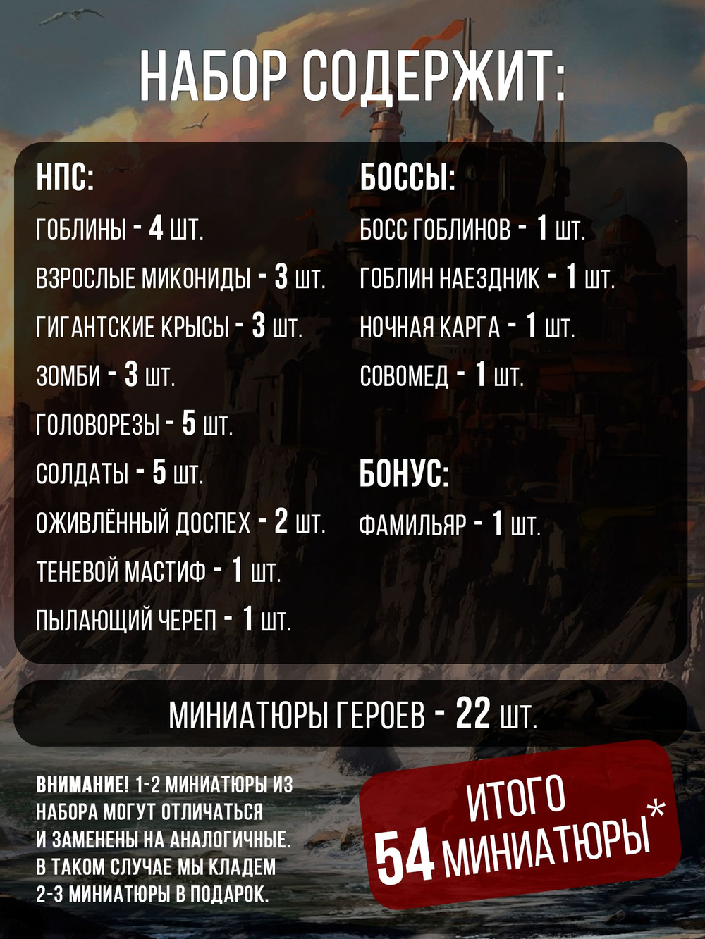 Ультранабор начинающего мастера №1 — 54 фигурки