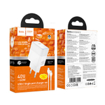 Зарядное устройство на Type-C Hoco PD40W CS113A (white)
