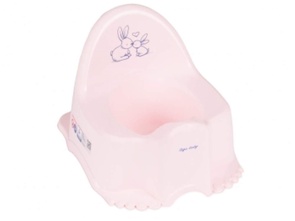 Горшок детский музыкальный "ЭКО Кролики" розовый