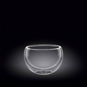 Салатник d =85 мм. 250 мл. с дв. стенками Thermo Glass Wilmax (57622)