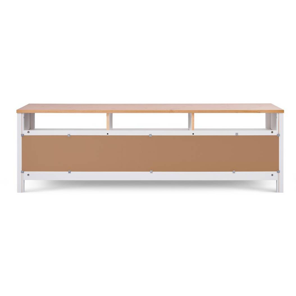 Тумба под ТВ Хемнэс Hemnes/ Кымор, 183х47х57 см, белый/светло-коричневый