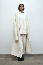 Кардиган макси из шерсти мериноса