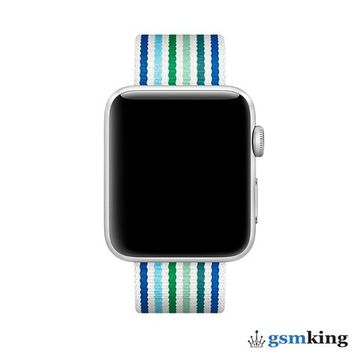 Apple Woven Nylon Band for Apple Watch 38|40|41mm Stripe Blue (Синий) 3D684ZM/A