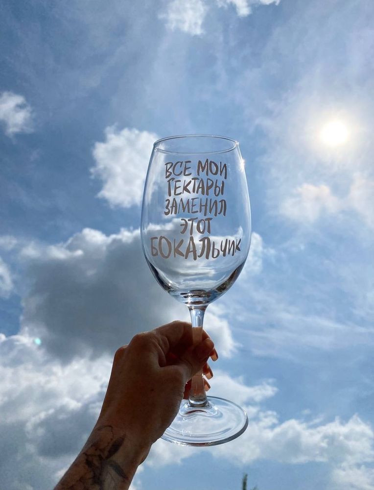 Бокал с индивидуальной надписью №3351