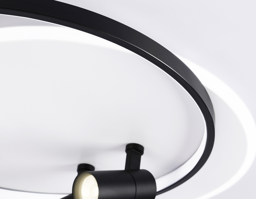 FL51392/1+2 WH/BK белый/черный 3000K-6400K 65W 560*480*120 (ПДУ РАДИО 2.4G)