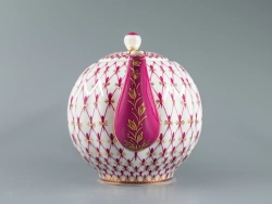 Чайник заварочный форма Тюльпан рисунок Сетка-Блюз 2 арт. 80.86209.00.1