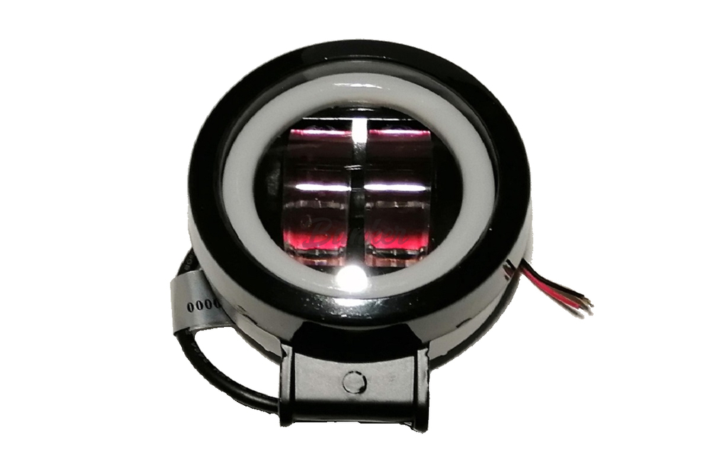 Светодиодная фара + ДХО 20w - Cir - MY 7,5 x 7,5 LIGHTWAY