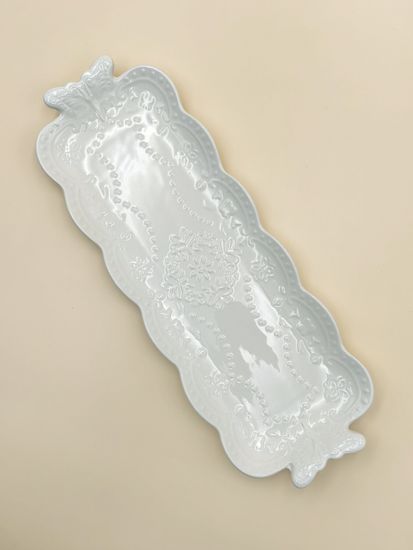 Блюдо сервировочное прямоугольное 35х13х2,5 см.