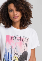 Футболка Marc Aurel 734498 белый паутинка розовым