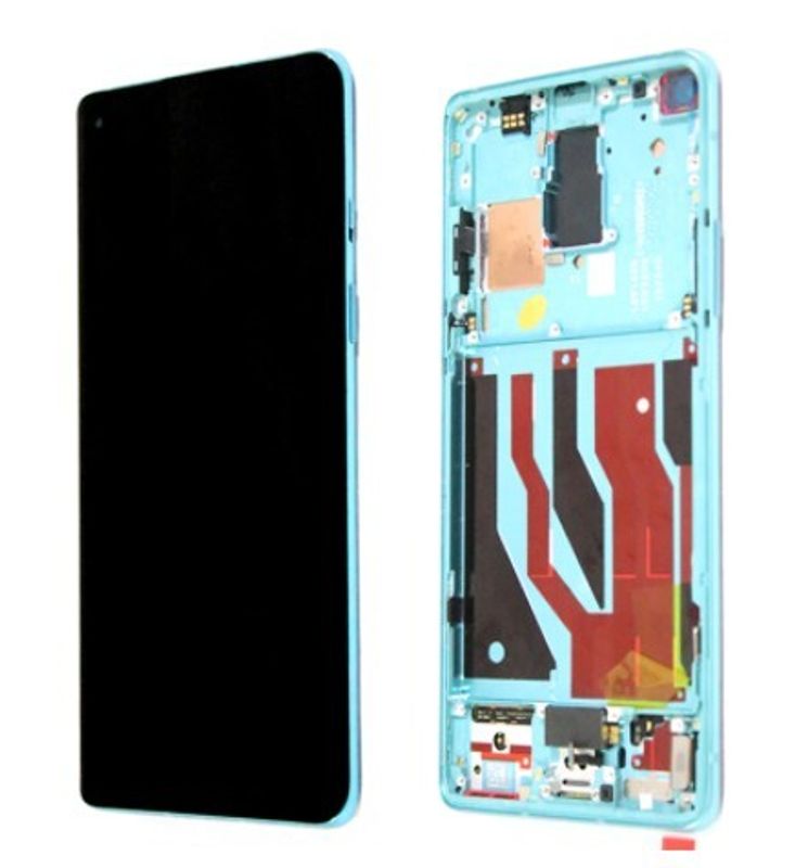 Дисплей для OnePlus 8 AMOLED в сборе с тачскрином на рамке (Green)