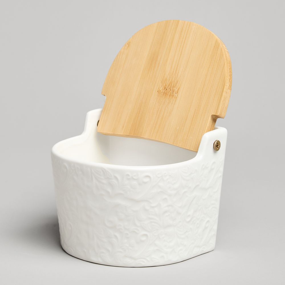 БАНКА ДЛЯ СОЛИ С ДЕР.КРЫШКОЙ LEFARD "MUSE" 11,5*11*9,5 СМ 450 МЛ