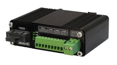 RS-FX-SM40 Преобразователь интерфейсов RS232/422/485 в оптику и обратно. Одномодовое волокно до 40 км. Для обмена данными используются два волокна.