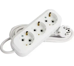 Удлинитель 3х3м с заземлением 16А IP20 Makel MGP 133 белый