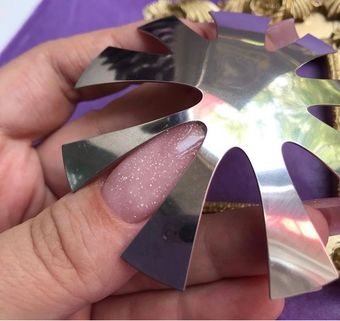 Металлическое пластина для формирования выкладного френча #K