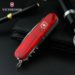 Нож Victorinox Climber, 91 мм, 14 функций, полупрозрачный красный