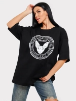 Футболка оверсайз больших размеров принт