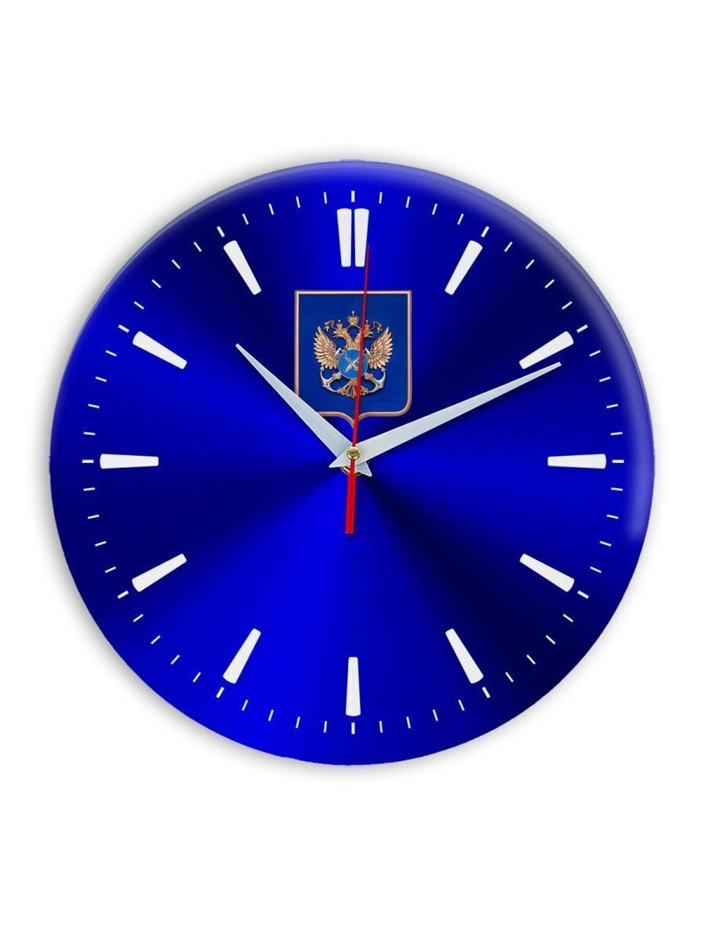 Настенные часы "герб Росрыболовства 02 40" Декор для дома, подарок