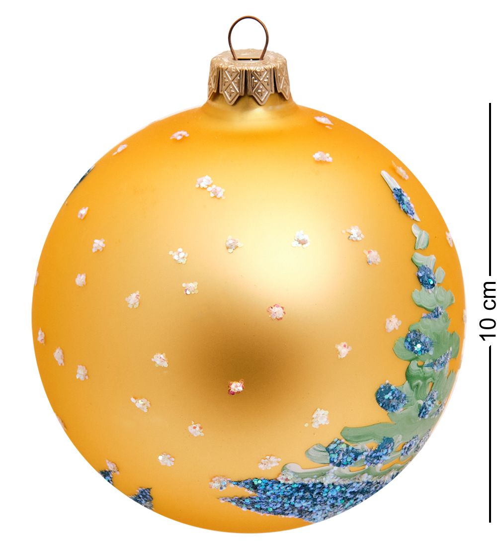 НФШ-1470 Ел.украшение Шар «Дед Мороз и Снегурочка» 100 мм