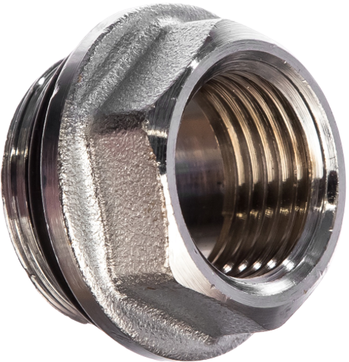 Переходник НР3/4*ВР1/2 нержавейка, никель П-3412