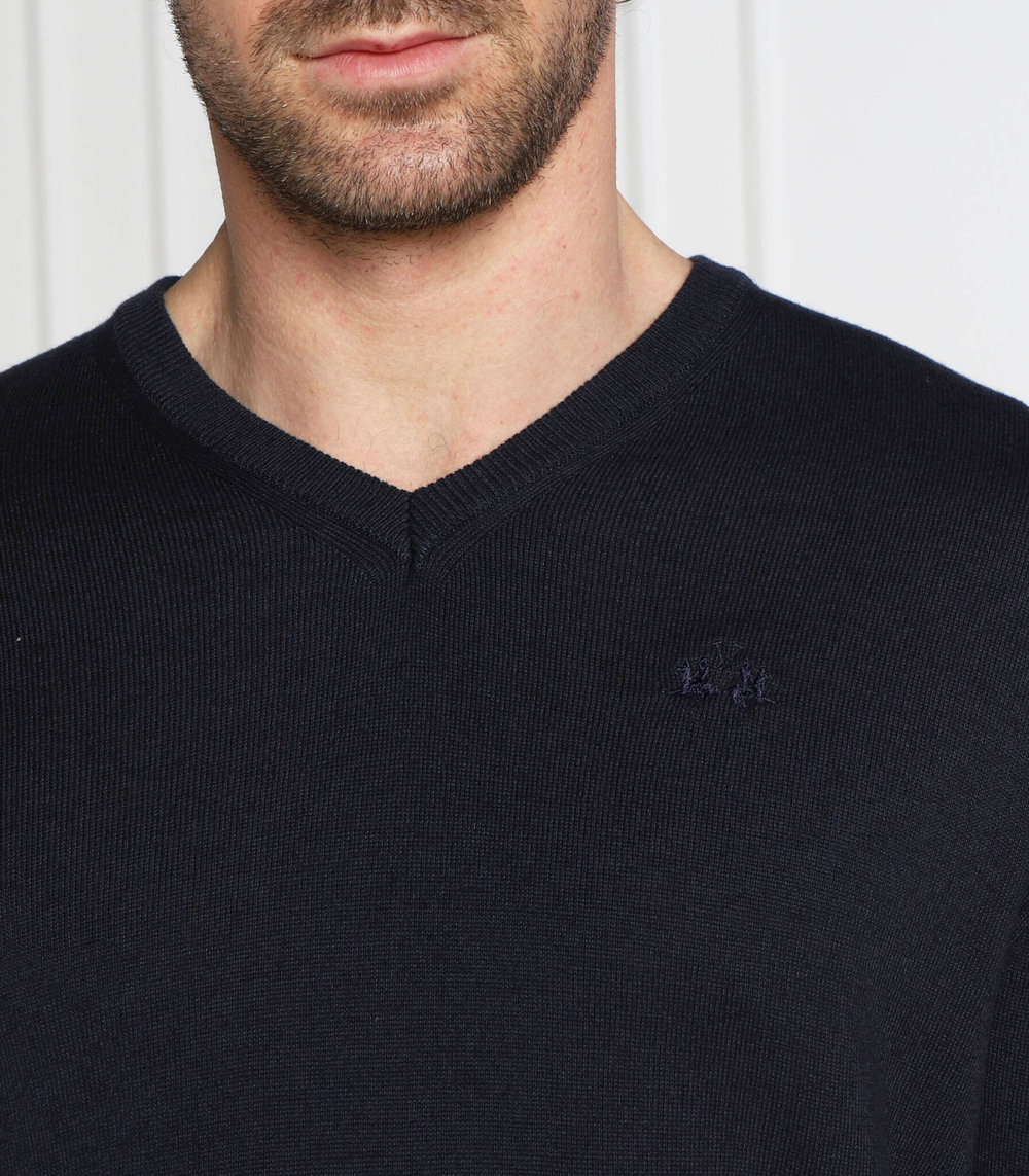 свитер La Martina - темно-синий(UMS001 YW020)