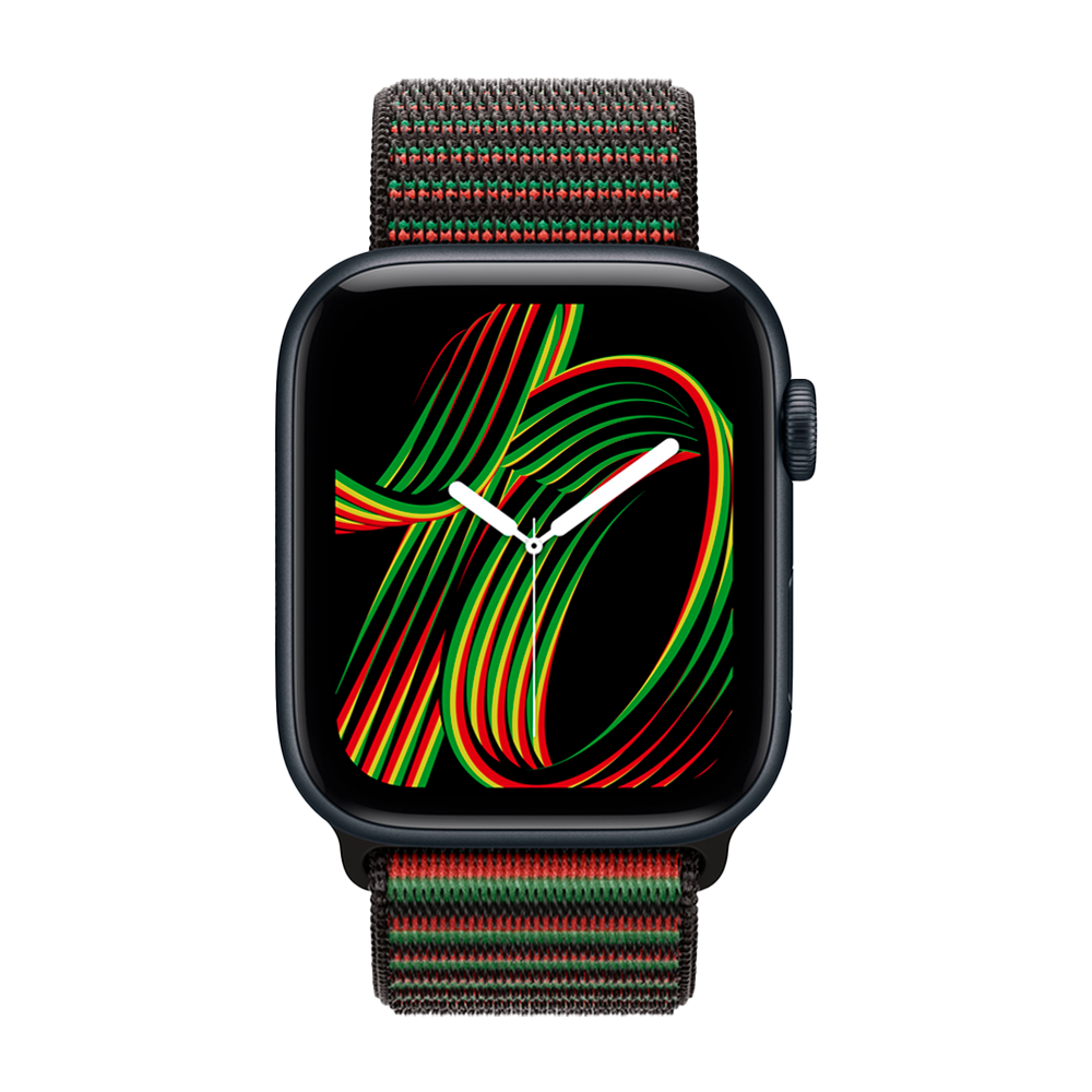 Умные часы Apple Watch SE 3 (2025) GPS, 44mm, Midnight Aluminium Case with Black Unity Sport Loop