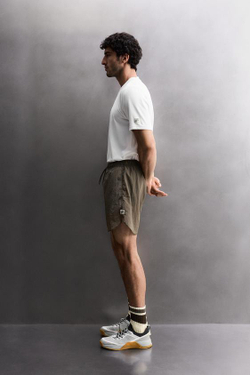 ZARA ШОРТЫ ДЛЯ ТРЕНИРОВОК 2 В 1, КОРИЧНЕВЫЙ