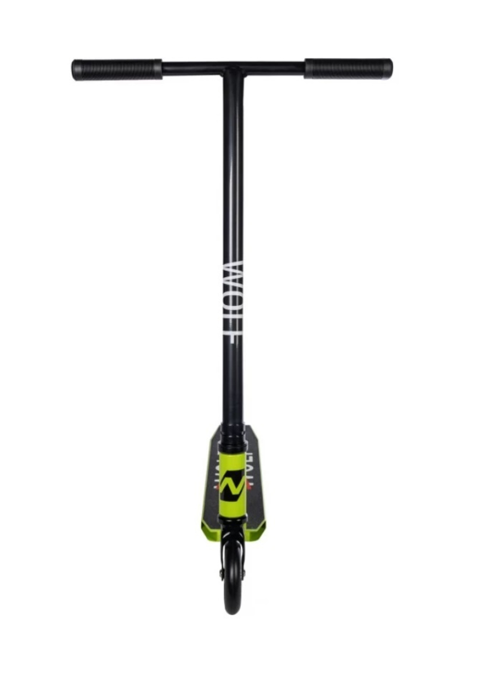 Самокат трюковый Novatrack Wolf 10, 110 мм, зеленый