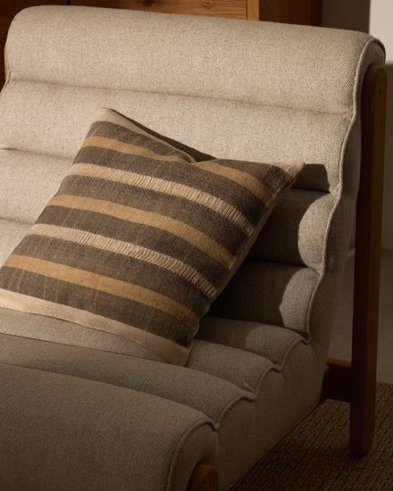 Awen Чехол на подушку из хлопка с полосками, разноцветный 45 x 45 см