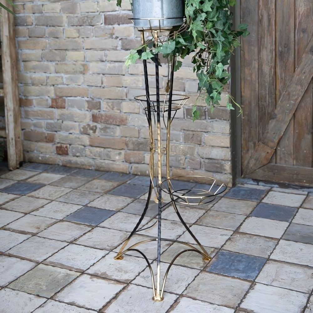 Стойка для цветов напольная "Квадрат" на 3 горшка, металл М0000143