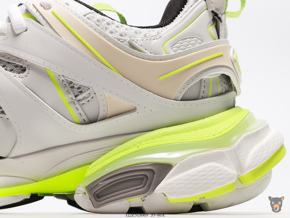 Кроссовки Track Trainers Beige/Neon Green
