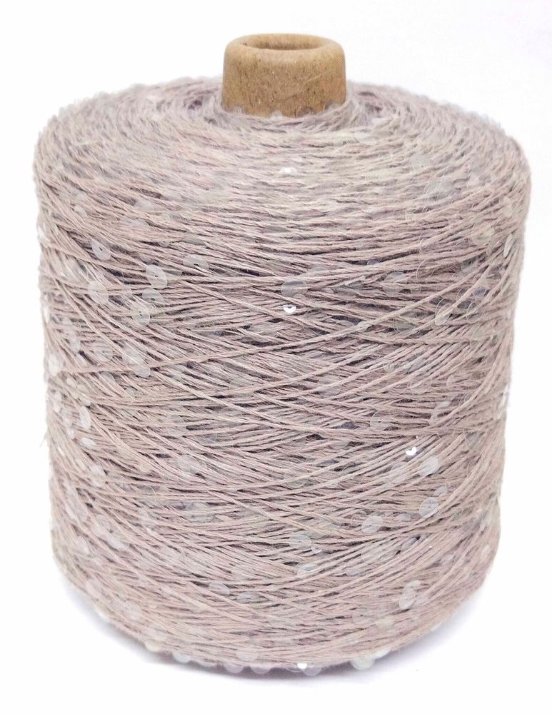 Пряжа Shine Pail (98% хлопок 2% пайетки) 240 м/100 гр (151-1/халва)