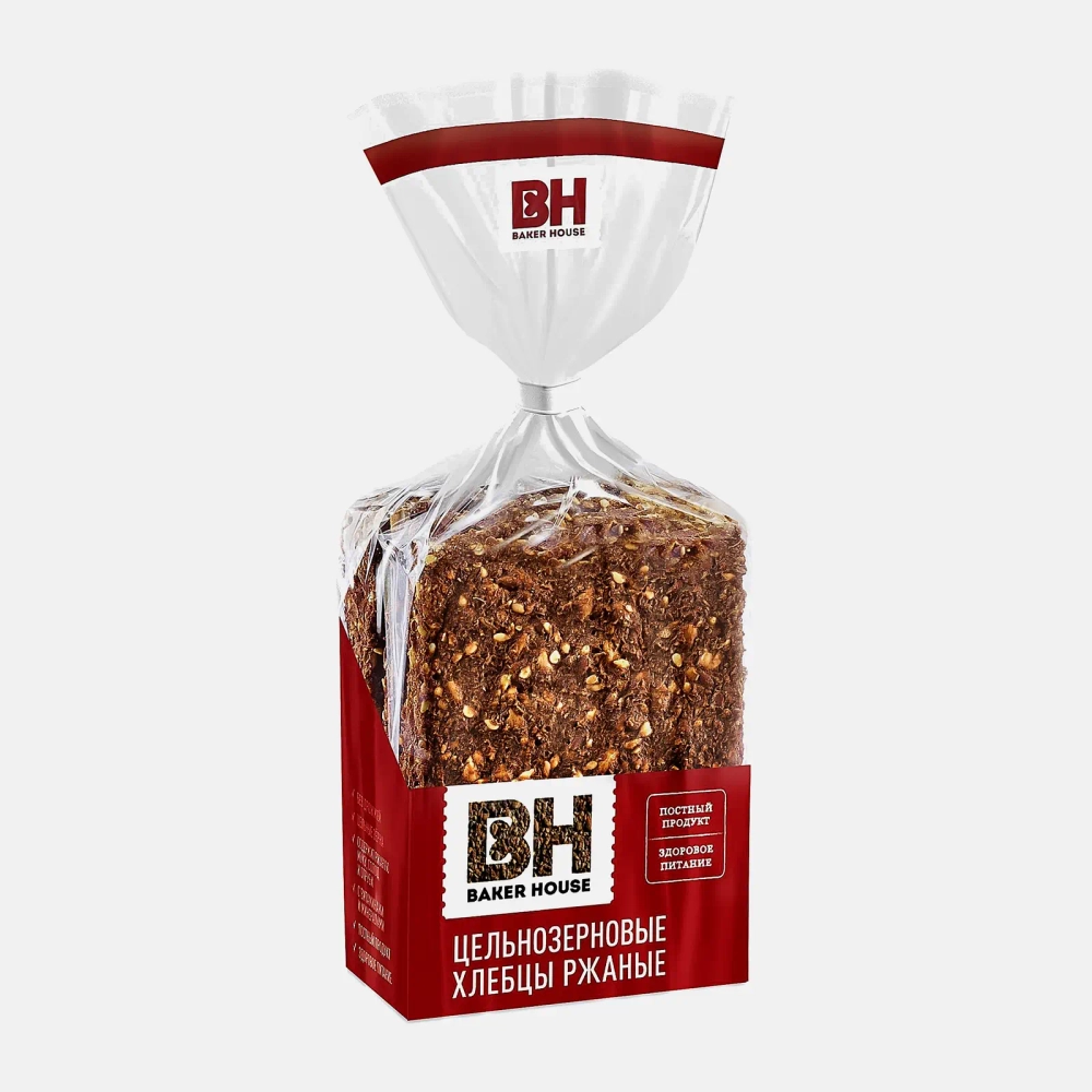 Хлебцы цельнозерновые Скандинавские ржаные Baker House 180г