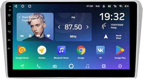 Магнитола для Toyota Avensis T250 2003-2009 (рамка серебро) - Teyes CC2 PLUS монитор 9" QLED, Android 10, Быстрая, SIM-слот
