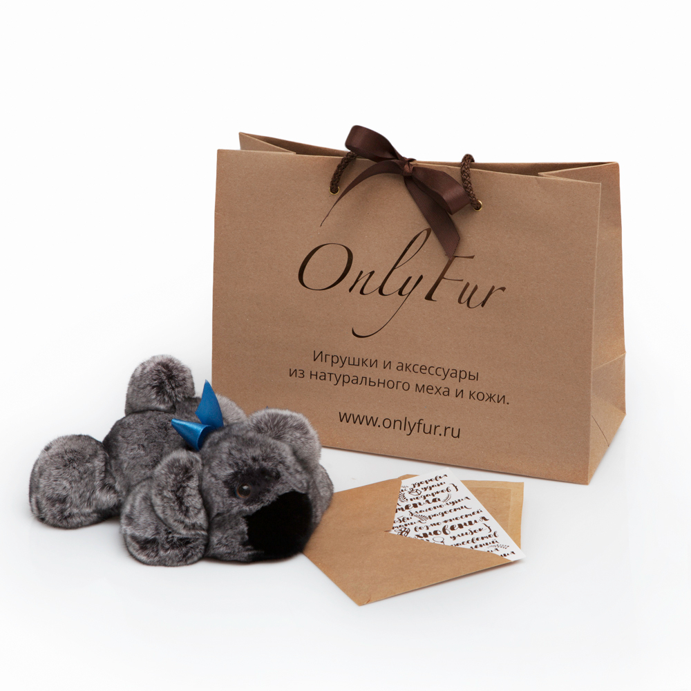 меховая игрушка собачка