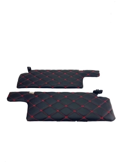 Чехлы на козырьки ВАЗ2108, 2109, 2113-2115(красная Бабочка)