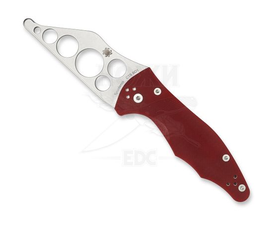 Складной нож Spyderco Yojimbo 2 Trainer 85TR2 c клинком из стали CTS-BD1, рукоять G10