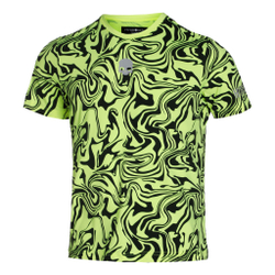 Мужское теннисное поло Hydrogen Tech Chrome T-Shirt Men - Yellow, Black